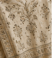 Parsigara heritage textile panel with floral handwork
