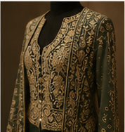 Zardozi Short Jacket with metallic hand embellishment