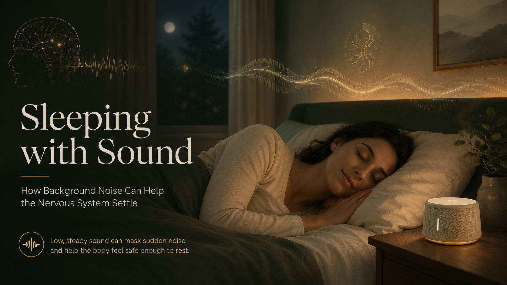 Sleeping with Sound: How Background Noise Can Help the Nervous System Settle