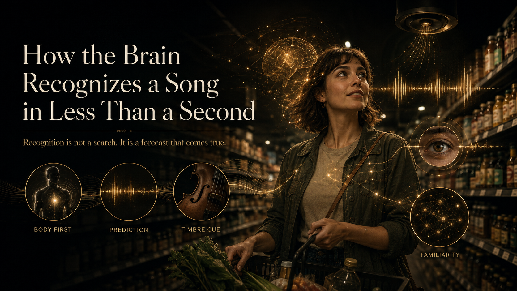 How the Brain Recognizes a Song in Less Than a Second