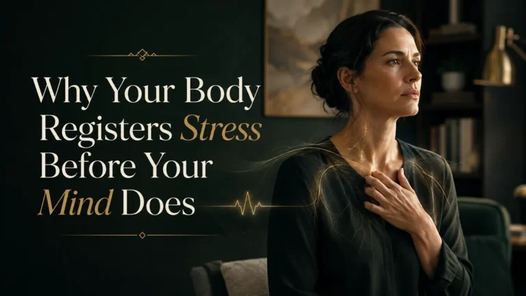 Neuro-acoustic illustration of how the body registers stress before the conscious mind