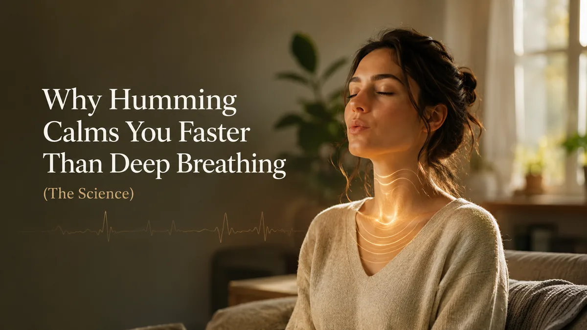 Why Humming Calms You Faster Than Deep Breathing (The Science)