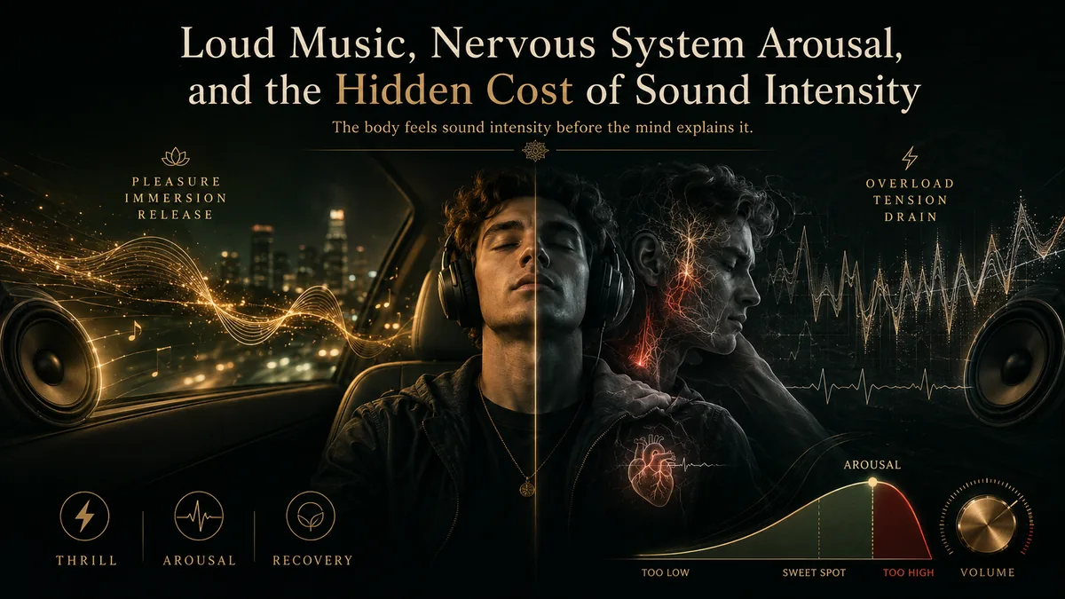 Loud Music, Nervous System Arousal, and the Hidden Cost of Sound Intensity