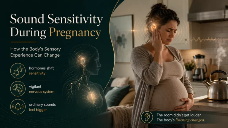 Neuro-acoustic illustration of sound sensitivity during pregnancy as the body's sensory experience changes