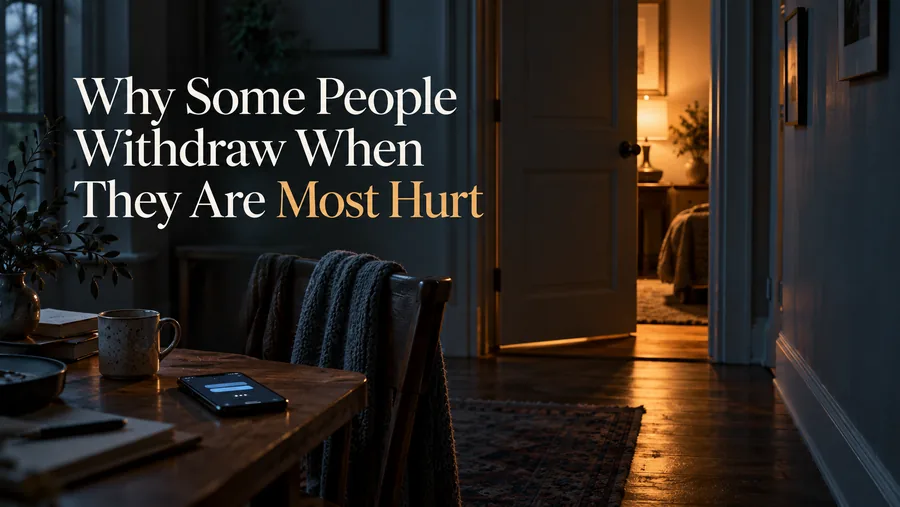 Illustration of why people withdraw when hurt and go quiet instead of reaching out
