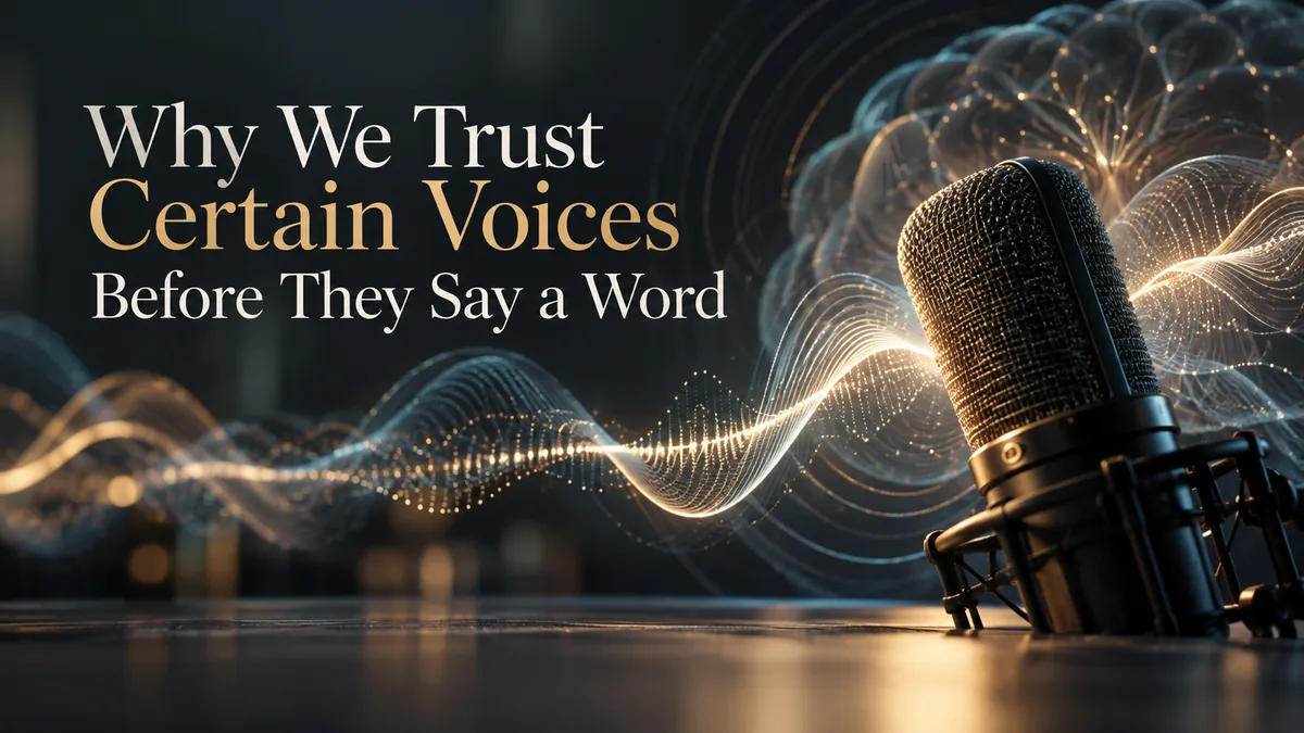 Why We Trust Certain Voices Before They Say a Word